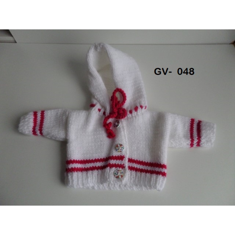 Vest wit met vlinder